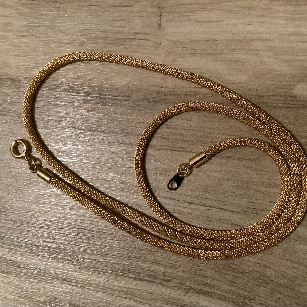 TLC DIY gold rope necklace belt